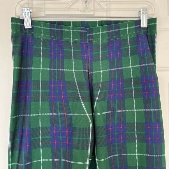 Art of Where Green Tartan Plaid Mid-rise Stretch Legging Pants - Picture 5 of 11